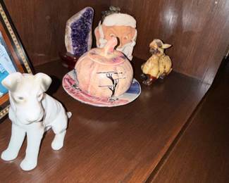 Porcelain Dog Figurine