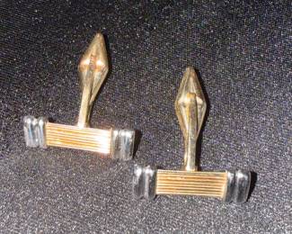 Vintage Gold and Silver Tone Cufflinks