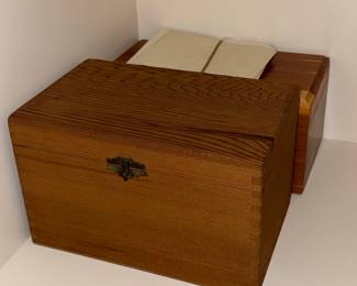 Japanese Kiri Wood Document Box