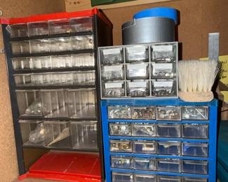 Assorted Hardware Organizer Bins