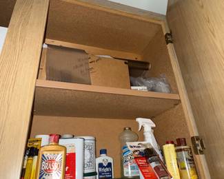 Assorted Household Cleaning and Repair Supplies