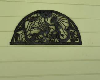 Haitian Metal Art Mermaid and Sun Wall Decor