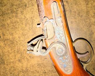 Jukar .45 Caliber Flintlock Pistol with Engraved Lockplate