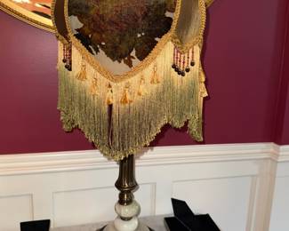 Victorian Style Beaded Tassel Fringe Lampshade