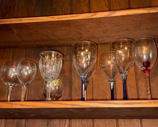 WaterGym 20th Anniversary Wine Glasses with Decorative Stems