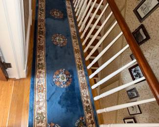 Blue Medallion Runner Rug
