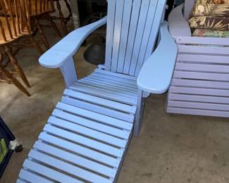 Adirondack Chair with Ottoman