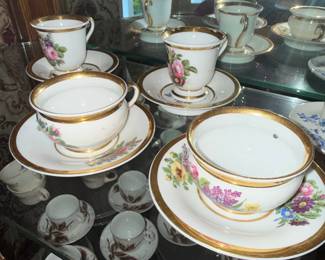 Assorted Vintage Tea Cups and Saucers