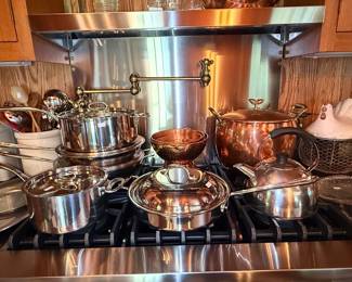 Mauviel Copper and Stainless Steel Cookware Set