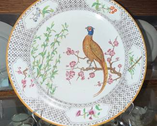 Mottahedeh "Chelsea Bird" Porcelain Charger Plate