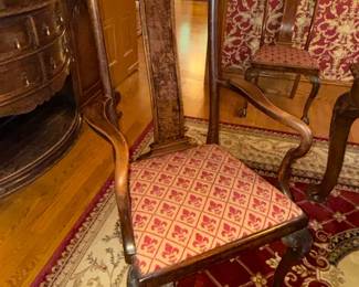 Chippendale Mahogany Armchair with Ball-and-Claw Feet