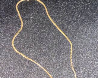 14k Yellow Gold Wheat Chain Necklace