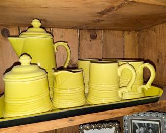 Fiesta Ware Yellow Coffee Service Set