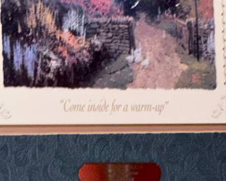 Thomas Kinkade "Come Inside for a Warm-Up" Print