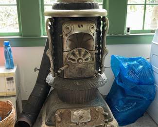 Antique Florence Hot Blast Parlor Stove