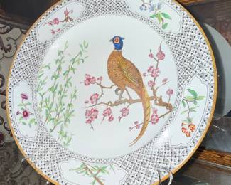 Royal Worcester "Pheasant" Plate for Richard Briggs, Boston