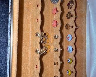 Assorted Earrings and Jewelry Box