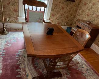 Oak Mission Style Dining Table