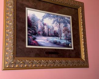 Thomas Kinkade Framed Art Print "Gardens Beyond Spring Gate III"