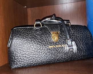 Vintage Eli Lilly Doctor's Bag with Stethoscope