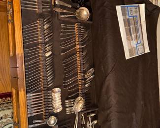 International Sterling Silver "Prelude" Pattern Flatware Set in Sterling Silver Chest