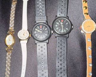 Assorted Women's and Men's Watches including Anne Klein and Swiss Army