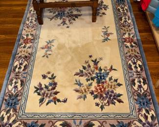 Chinese Art Deco Floral Rug