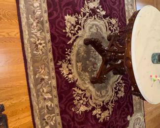 Safavieh Empire Collection Dark Red Floral Rug