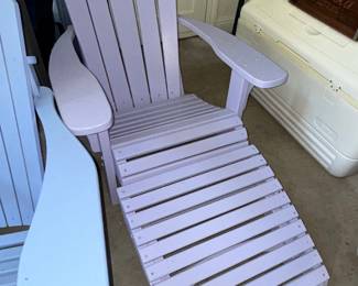 Adirondack Chair with Ottoman