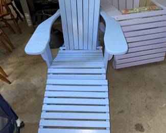 Adirondack Chair with Ottoman
