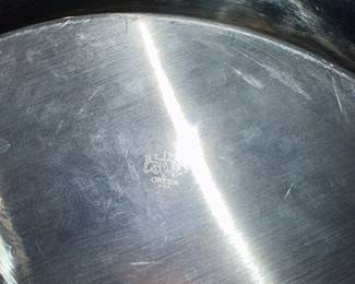 Oneida Silver Plated Serving Tray with Scalloped Rim