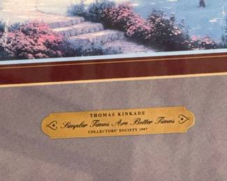 Thomas Kinkade "Simpler Times Are Better Times" Collectors' Society 1997 Art Print