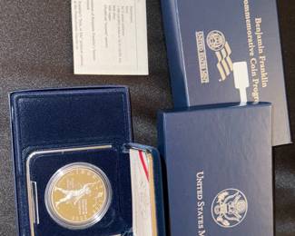 Benjamin Franklin Commemorative Coin Program 2006 Silver Dollar