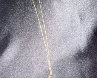 14k Yellow Gold Cross Pendant Necklace