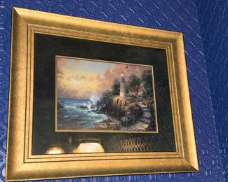 The Light of Peace Lighthouse Painting by Thomas Kinkade