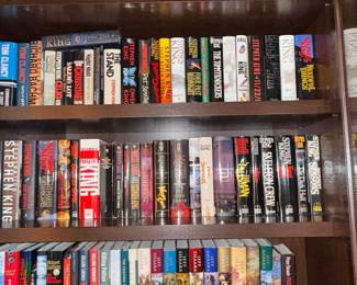 Collection of Stephen King and Tom Clancy Novels
