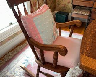 Oak Spindle Rocking Chair