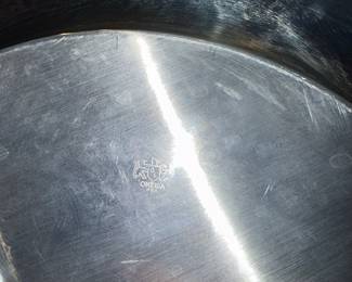 Oneida Silver Plated Serving Tray with Scalloped Rim