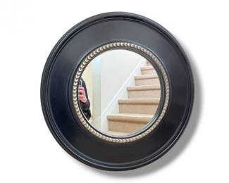 43 TobiDesignsRoundWallMirrorwBlackFrameInnerDecorativeTrim