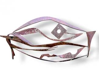 171 AbstractMetalGardenSculptureYardArt