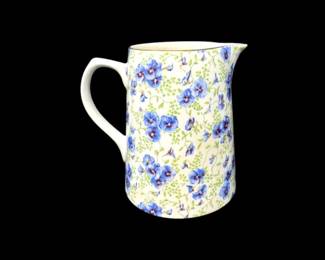 152 LordNelsonPotteryPansyPatternCeramicPitcherMadeInEngland
