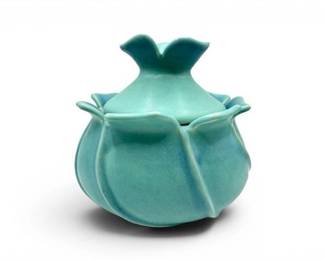 15 VintageVanBriggleArtPotteryCoveredJarColoradoSprings