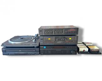 71 TechnicsTurntableStereoSystemwSonyReceiverTapes