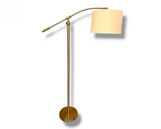 133 AdjustableMetalFloorLampwSwingArmDrumShade