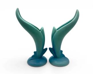 40 VintageMidCenturyVanBrigglePotteryBirdofParadiseVases