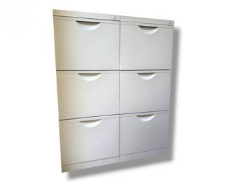 84 MetalLateralFileCabinetwLockingDoorsKeys