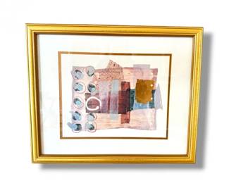 54 AbstractCollagePrintPGGraveleCapriStyleFramed