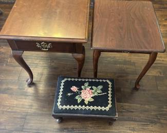 End tables and ottoman