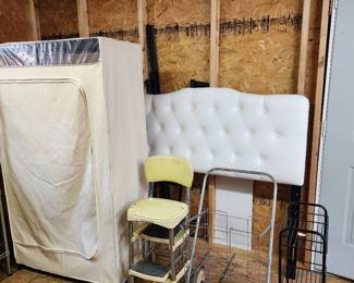 Garment rack, Headboard & Frame, grocery getter, 3 tier rolling rack