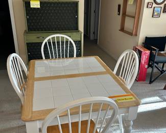 Tile top dinette